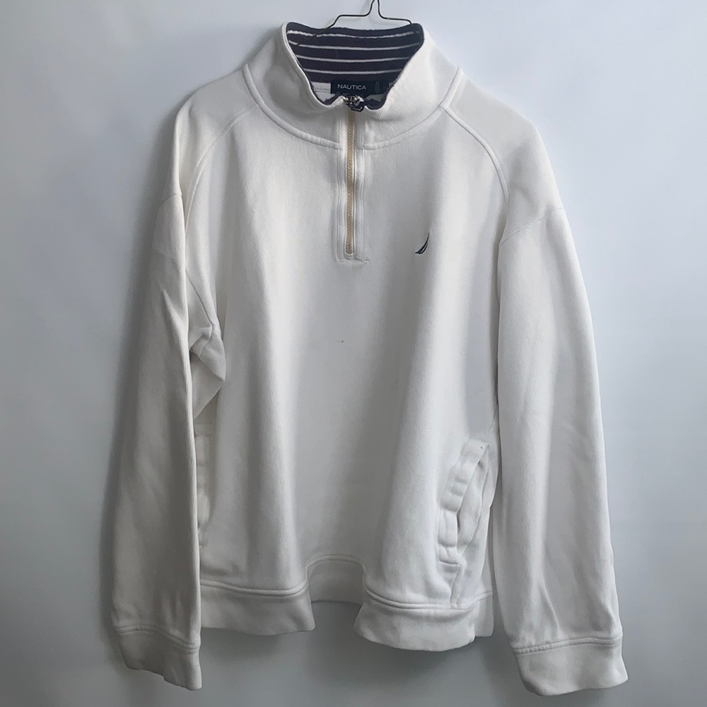 Nautica white sweater size L
